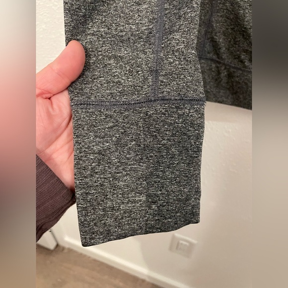 Victoria's Secret PINK 1/4 Zip Pullover Track Jacket Dark Heather Gray Size Med - Picture 6 of 6